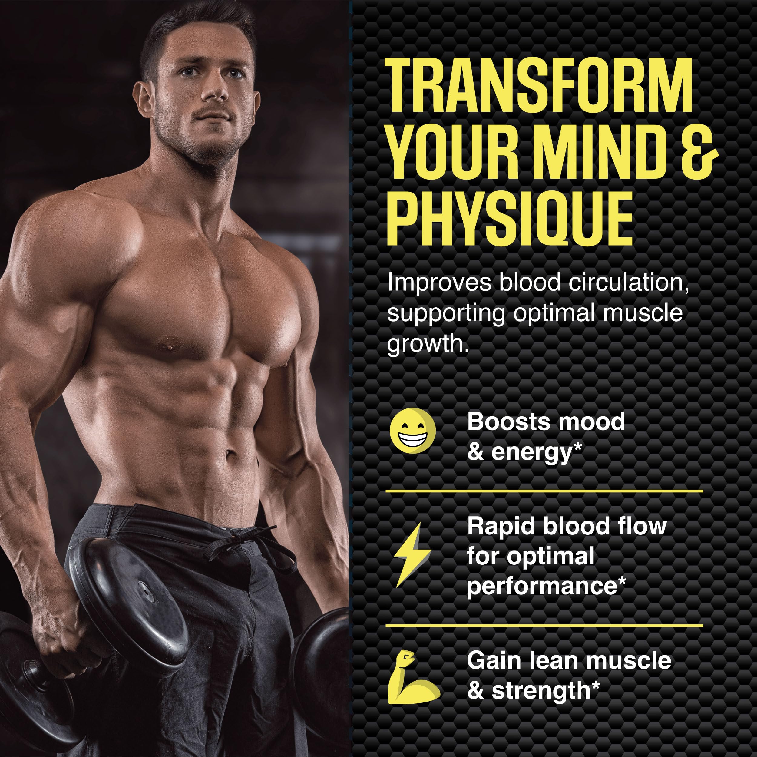 Sapir's Nutrition Alpha etiqueta legible con ingredientes y beneficios