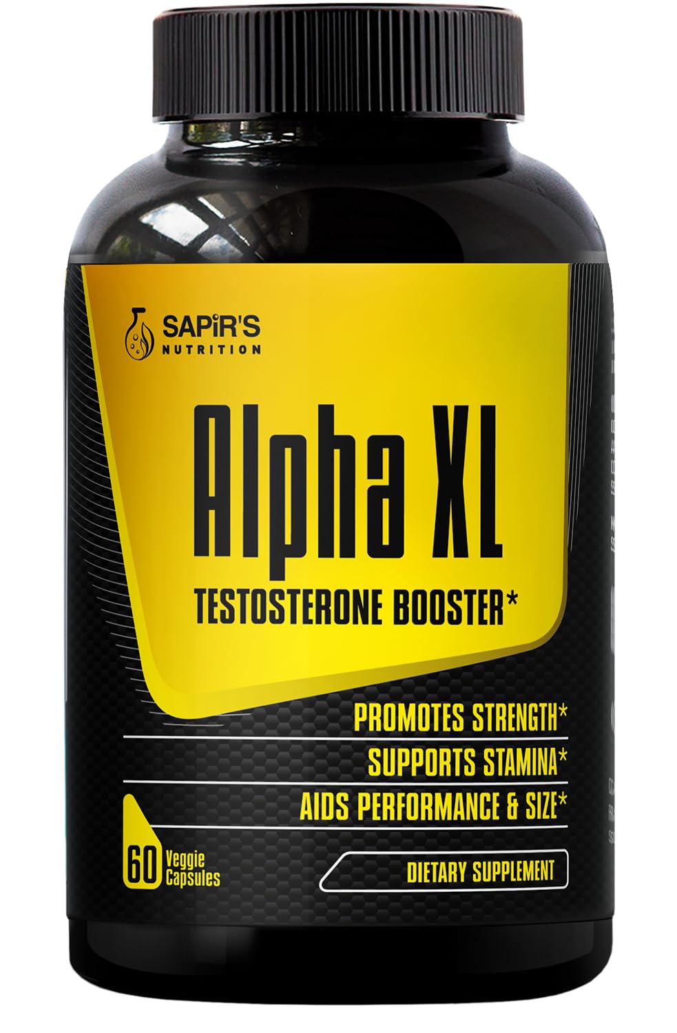 Sapir's Nutrition Alpha frente del envase mostrando diseño y confianza