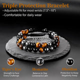 Saroly pulsera en muñeca masculina, ajuste cómodo y masculino