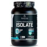 SASCHA FITNESS envase frontal sabor coco muestra calidad y claridad de etiqueta