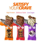 Satisfy Your Crave barrita colocada en la guantera como snack para el coche