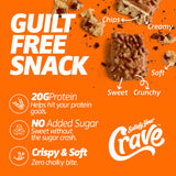 Satisfy Your Crave barrita en mano demostrando tamaño práctico y conveniencia