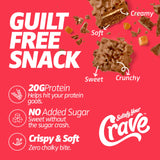 Satisfy Your Crave barrita en mano lista para consumir, ideal para snack sobre la marcha