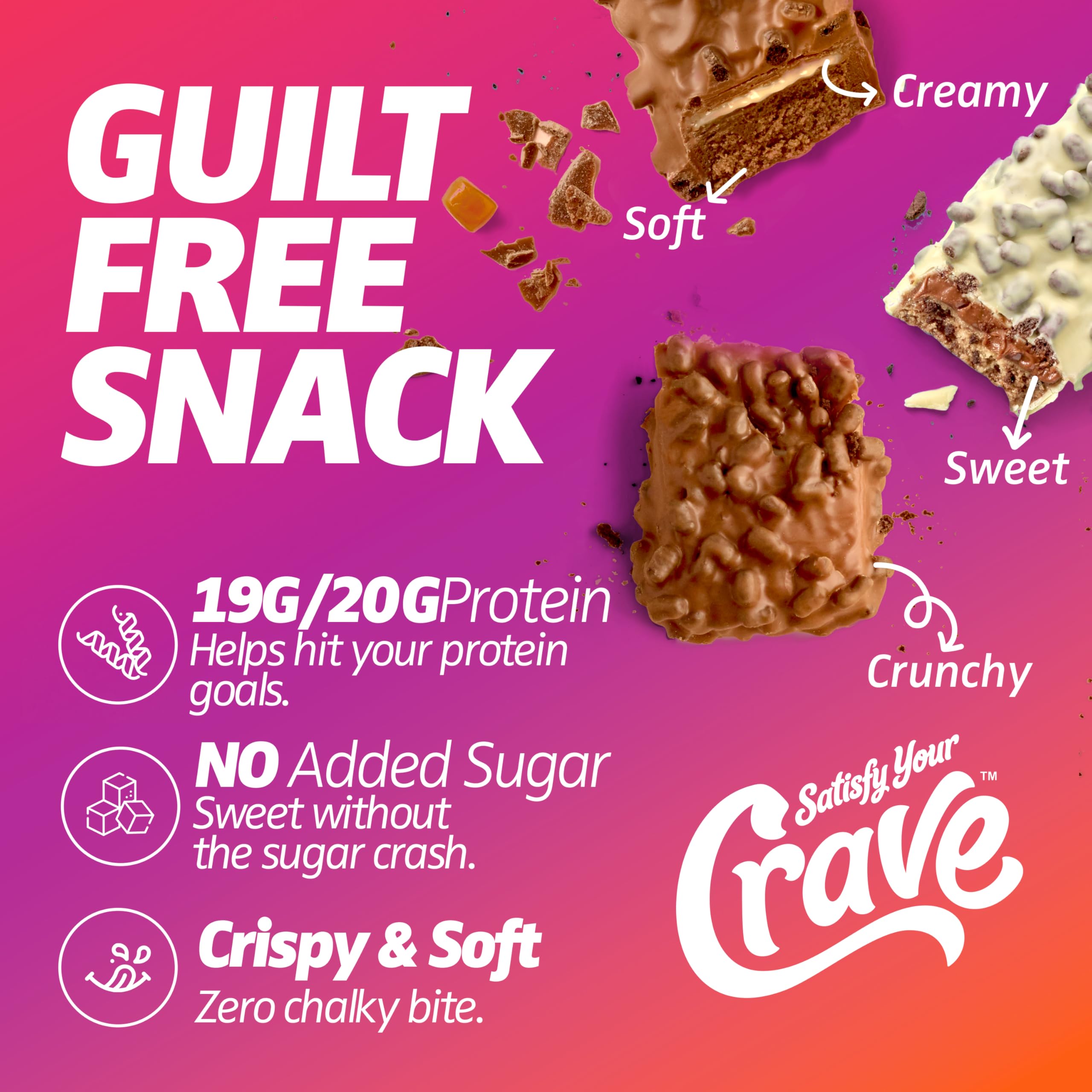 Satisfy Your Crave primer plano de ingredientes premium y calidad europea