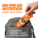 Satisfy Your Crave etiqueta nutricional mostrando 20 g proteína y sin azúcares añadidos