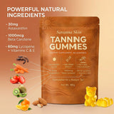 Savanna Skin gomita partida para ver color y consistencia interna