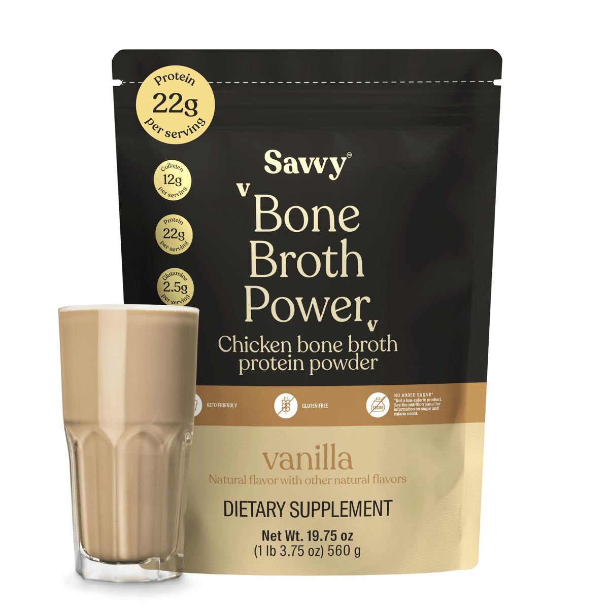 SAVVY empaque frontal del producto mostrando etiqueta y beneficios visibles