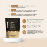 SAVVY comparación de tamaño del envase 560g para 16 porciones