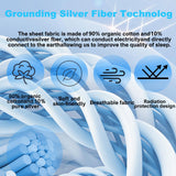 Sayorg sábana grounding instalada en cama, proporciona superficie conductora cómoda