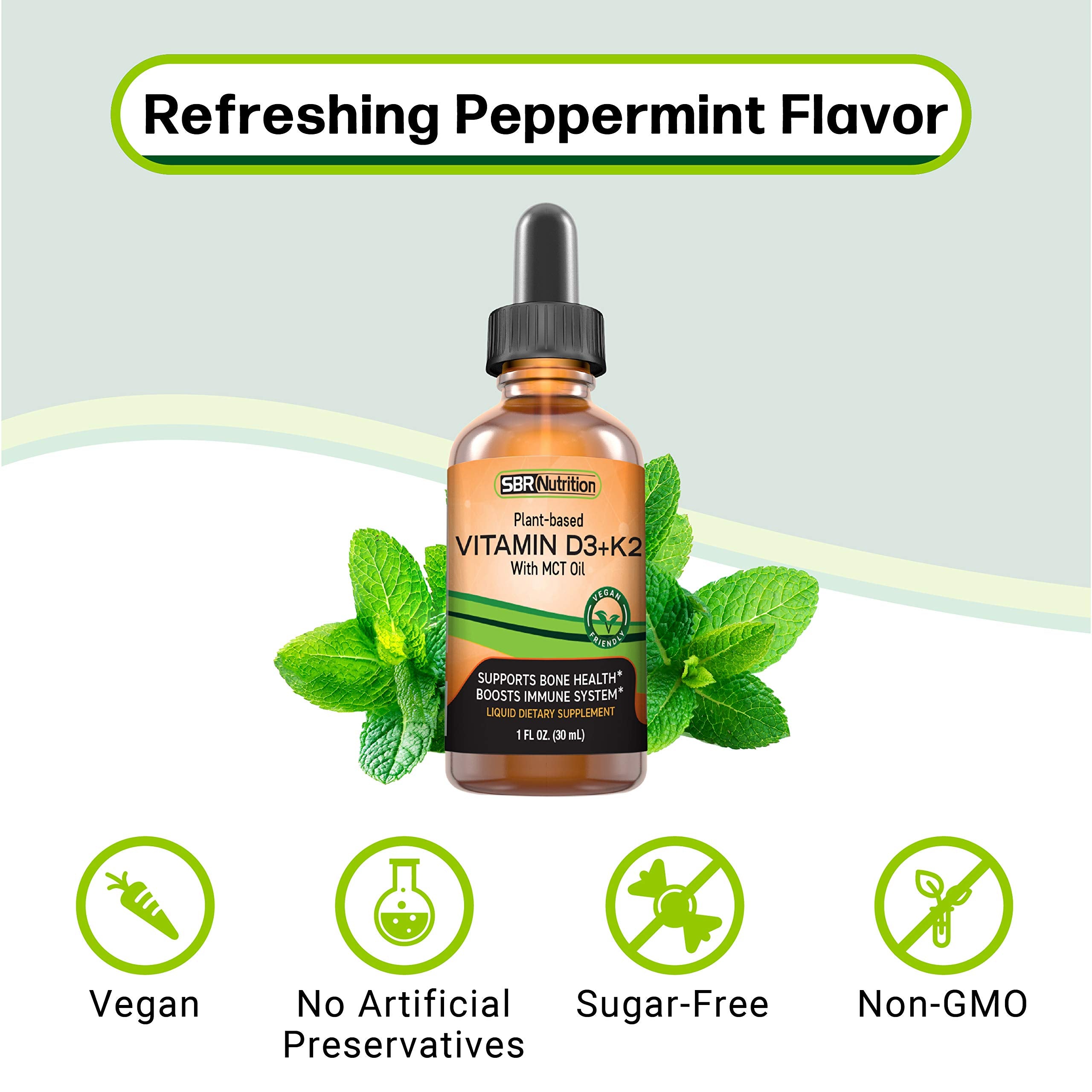 SBR Nutrition aplicación sublingual demostrando uso cómodo y sabor menta