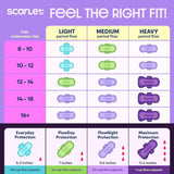 Scarlet folleto educativo y pegatinas para apoyo y confianza