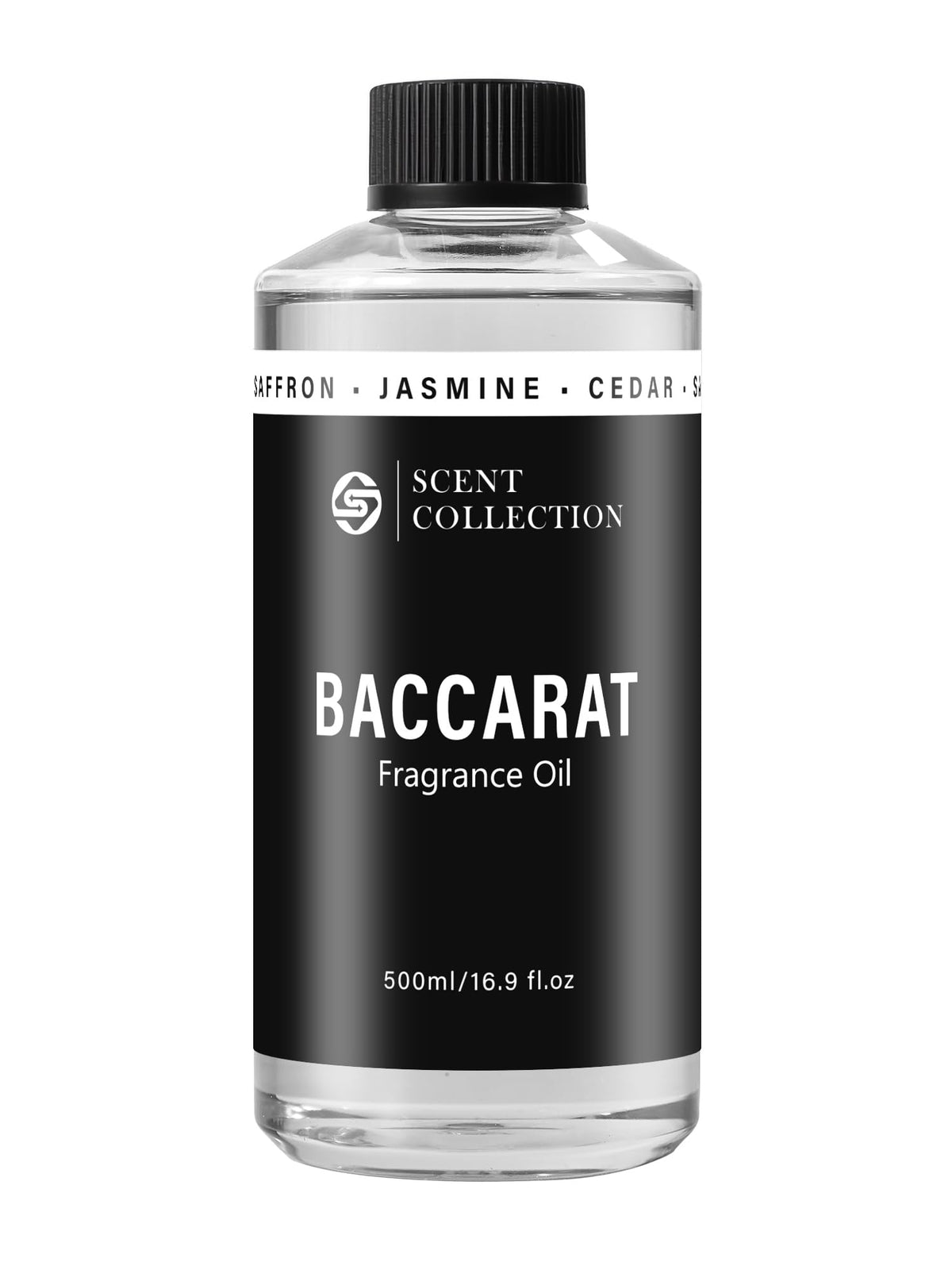 scent collection botella frontal mostrando etiqueta elegante y volumen 500 ml