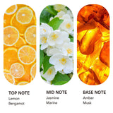 scent collection detalle de la textura del aceite demostrando baja viscosidad y fluidez