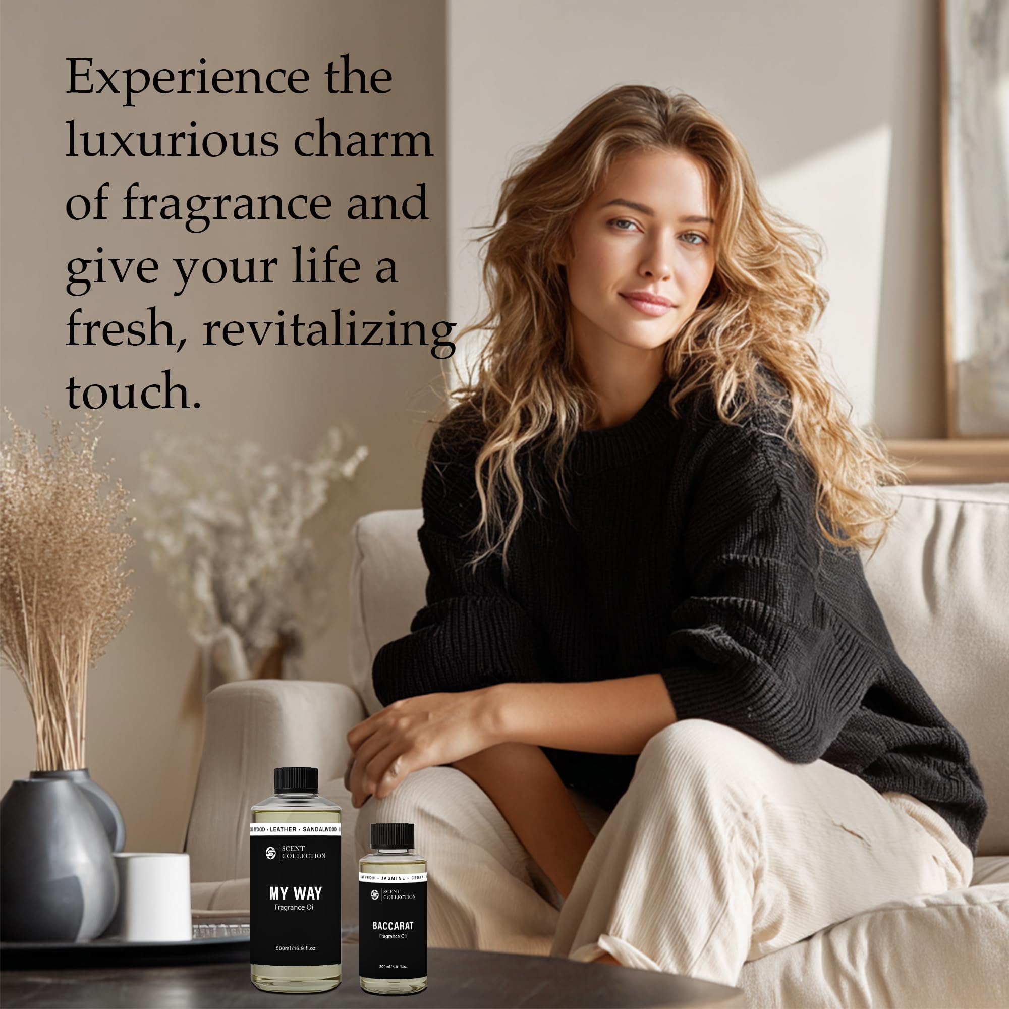 Scent Collection etiqueta informativa con aroma Signature Sandalwood clara