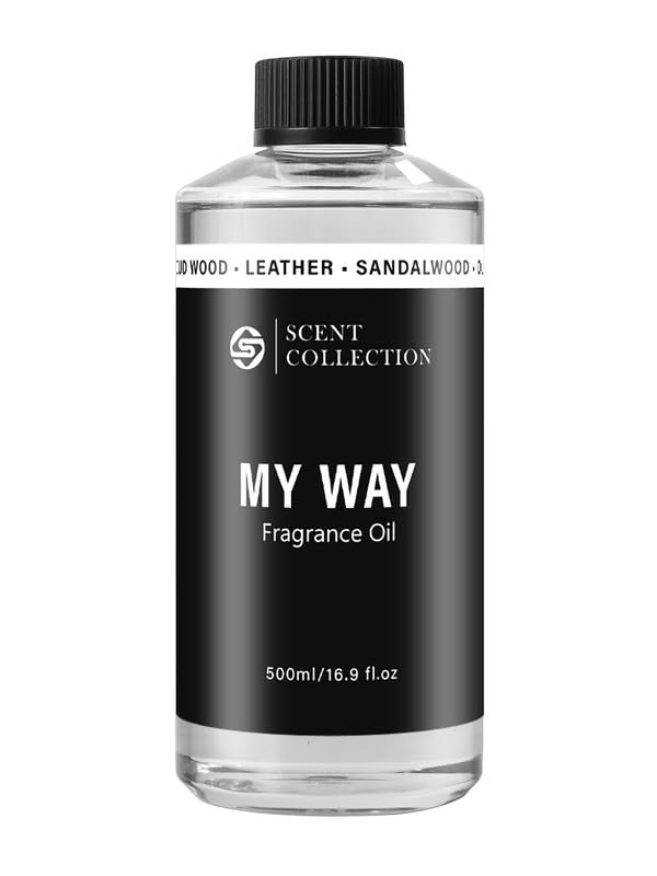scent collection frasco frontal 500 ml mostrando diseño premium y facilidad de llenado