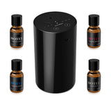 ScentBots vista frontal del kit negro mostrando diseño portátil y elegante