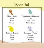 scentful persona oliendo un vial en mano para rutina diaria de reentrenamiento