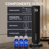 SCENTHORIZON difusor en salón difundiendo aroma constante ideal para áreas abiertas