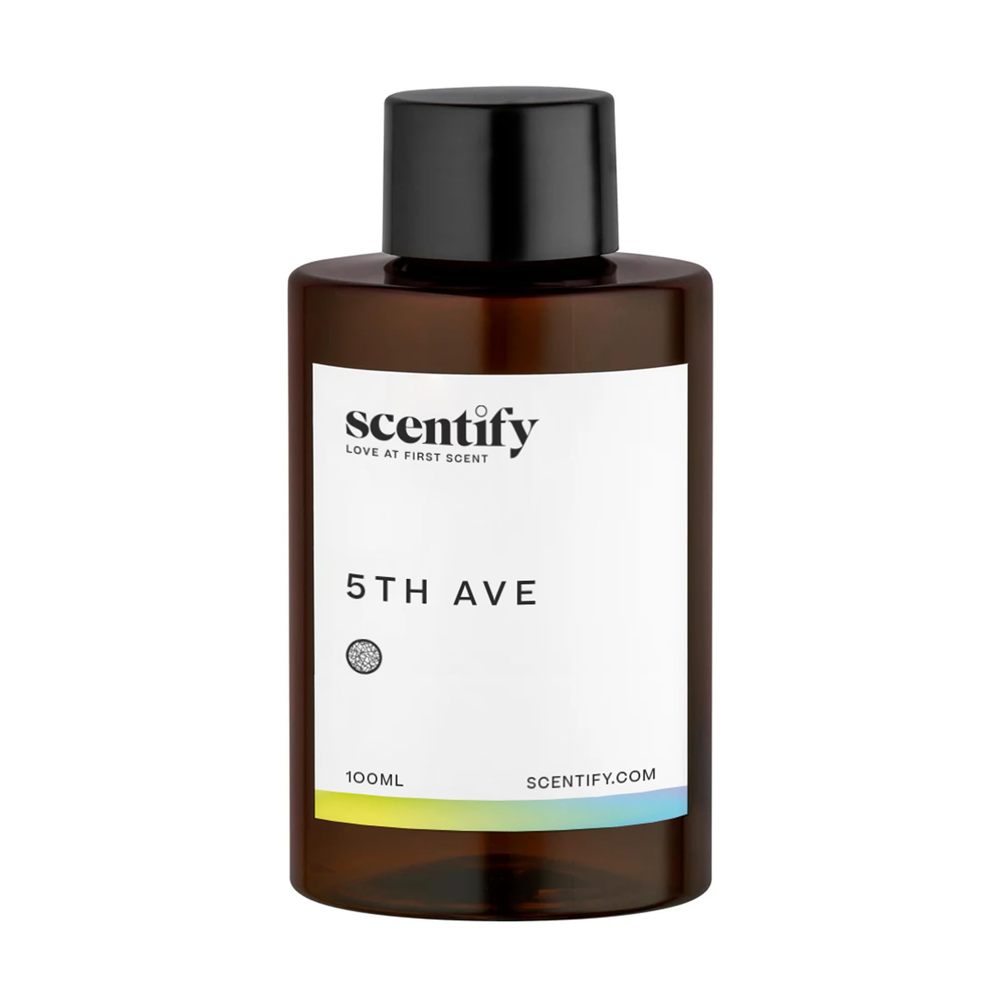 Scentify textura del aceite 5th Ave en detalle, muestra pureza y concentración