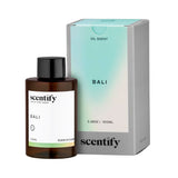 Scentify botella frontal Bali 100 ml mostrando diseño elegante y práctico