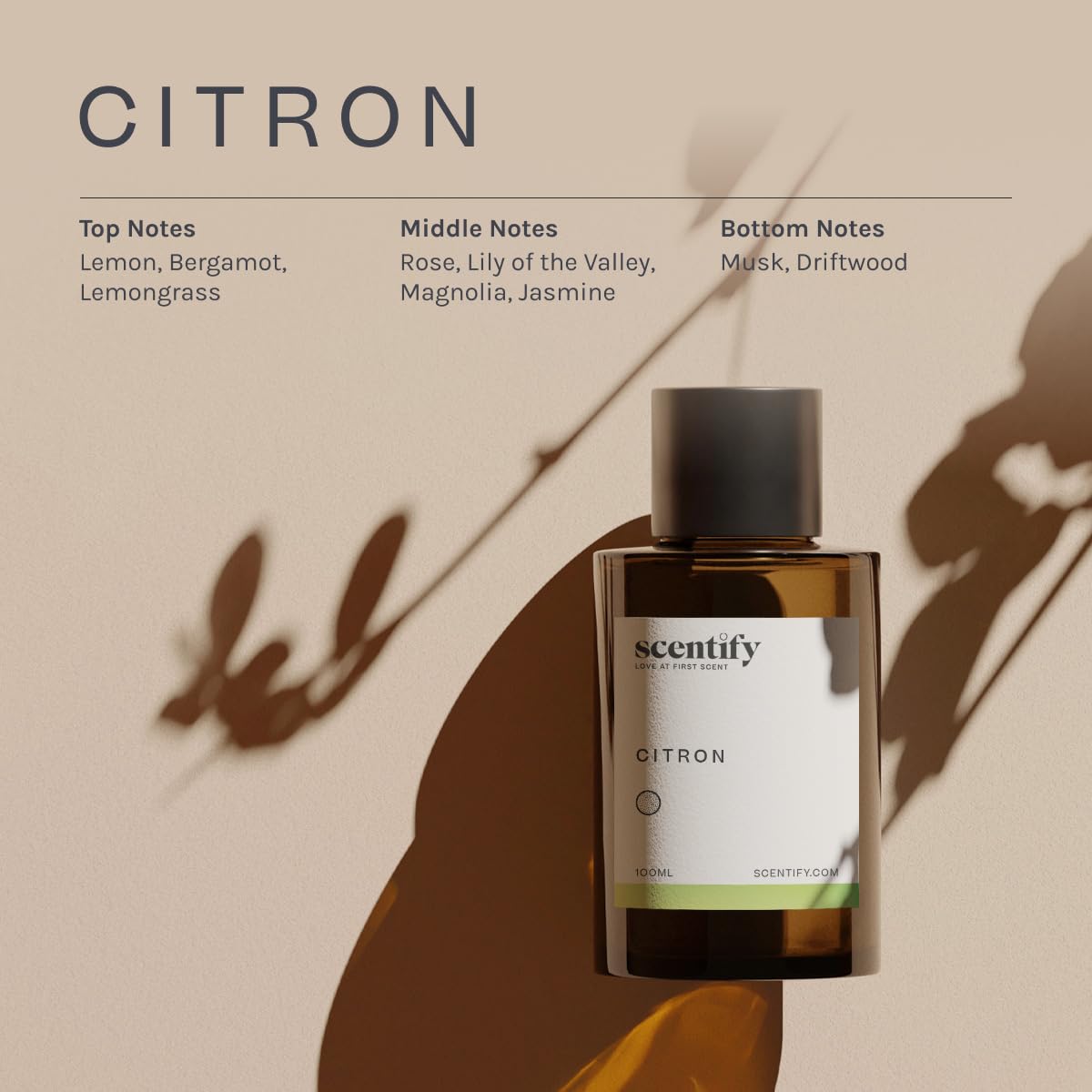 Scentify Citron en difusor ultrasónico en funcionamiento, aroma duradero en el hogar
