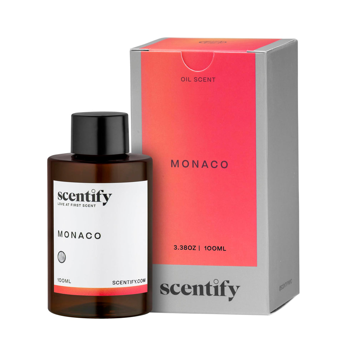 Scentify frasco Monaco 100 ml ámbar elegante, presenta aroma lujoso