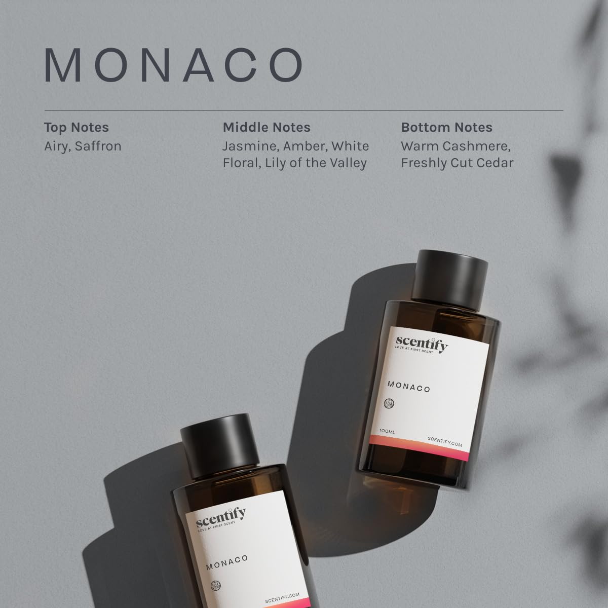 Scentify aceite Monaco textura y color, imagen que destaca calidad y pureza