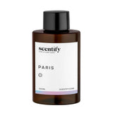 Scentify primer plano de la etiqueta que destaca ingredientes y diseño