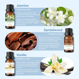 SCENTZIES etiqueta de jazmín con aroma fresco y natural en detalle