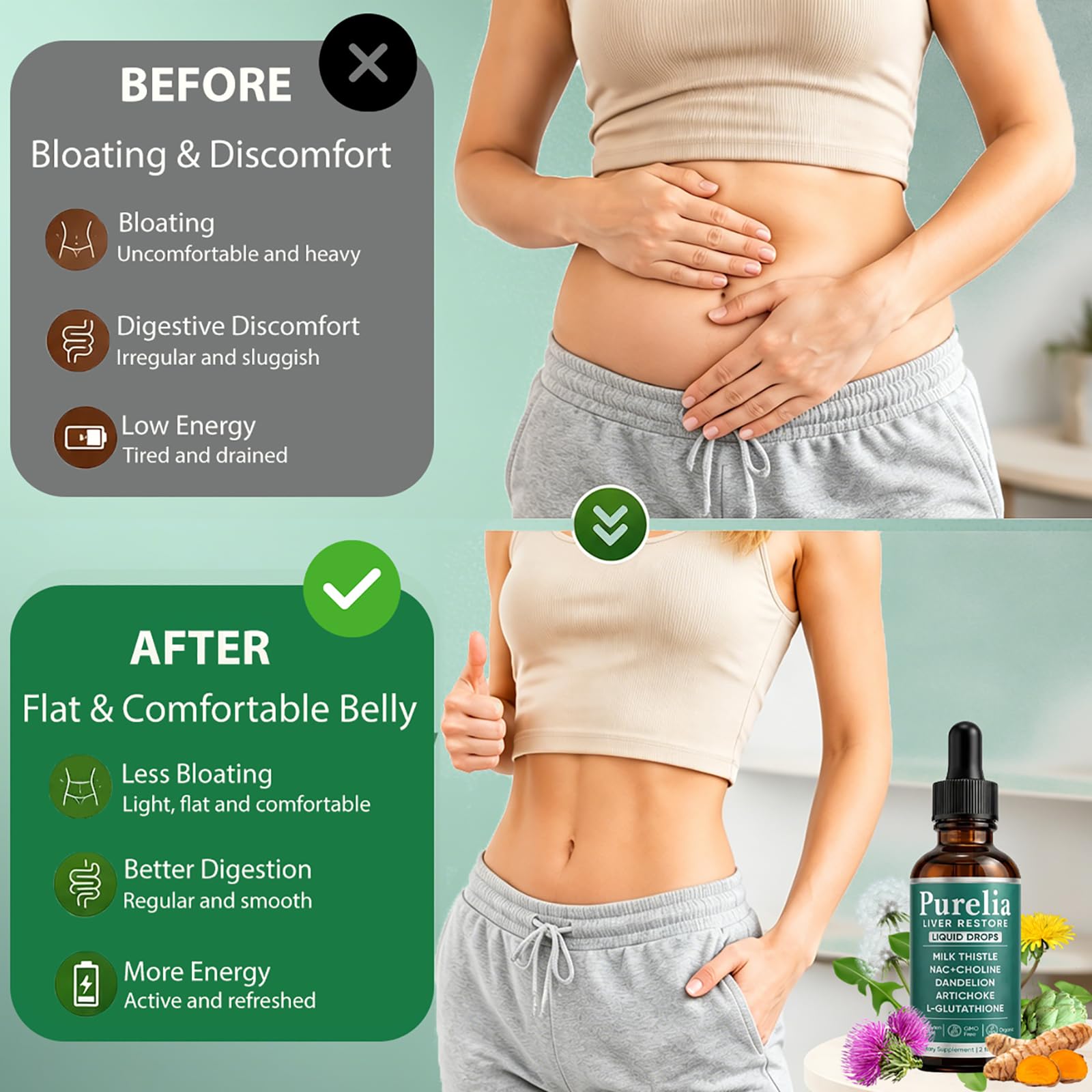 SCEZROB ingredientes naturales cardo mariano y diente de león enfatizando apoyo digestivo y limpieza