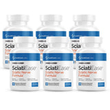 SciatiEase frasco frente mostrando diseño y máximo reconocimiento de marca