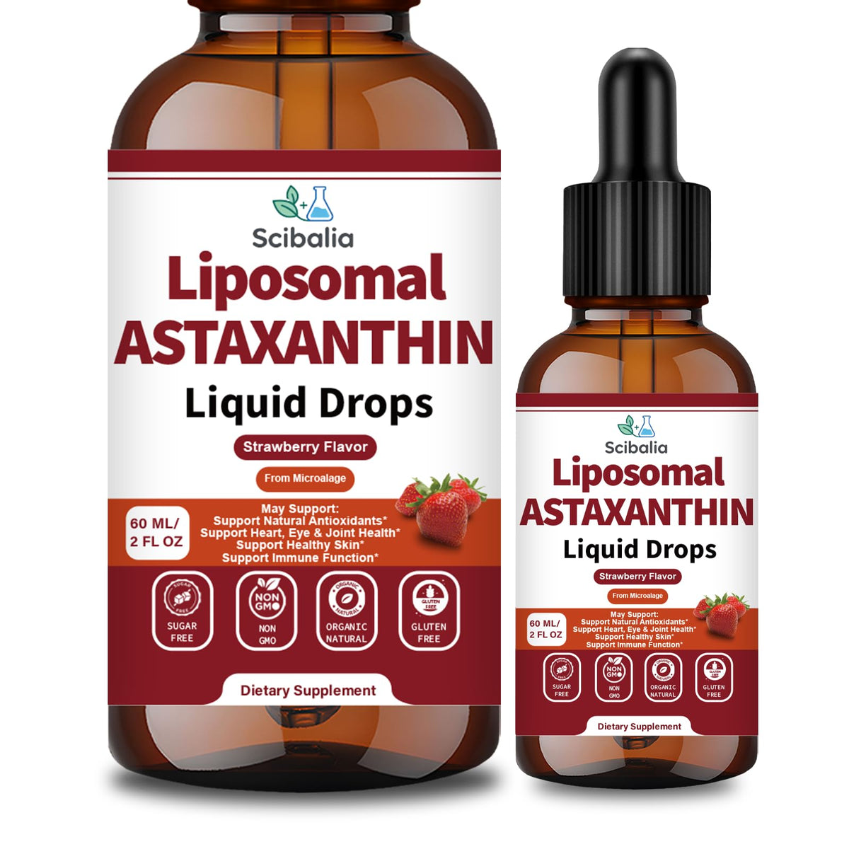 Scibalia frasco frontal de astaxantina 12mg muestra presentación y beneficios