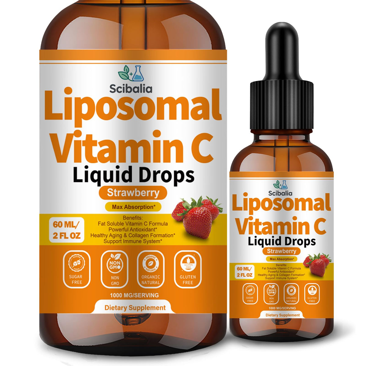 Scibalia envase frontal mostrando fórmula liposomal y beneficio de alta absorción