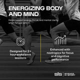 Science in Sport atleta consumiendo gel en carrera para energía inmediata
