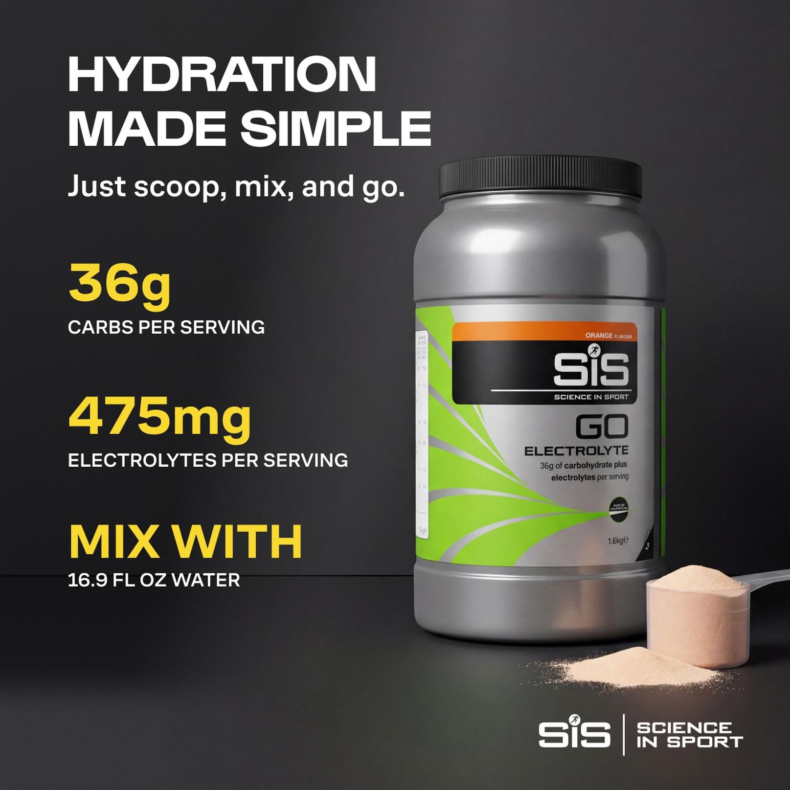 Science in Sport bebida preparada en vaso, refresca y repone minerales
