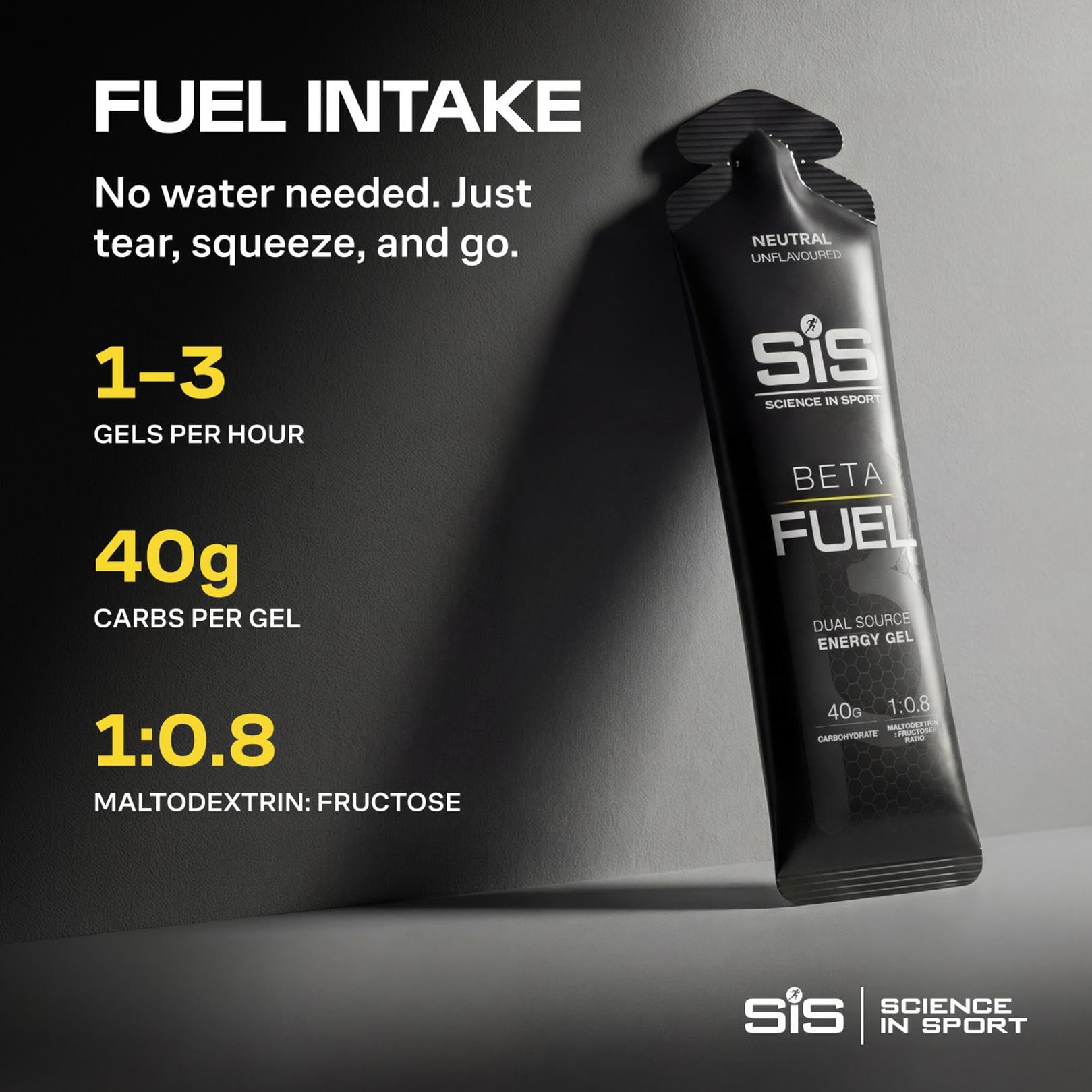 Science in Sport gel vertido en mano, evidencia de absorción rápida y limpia