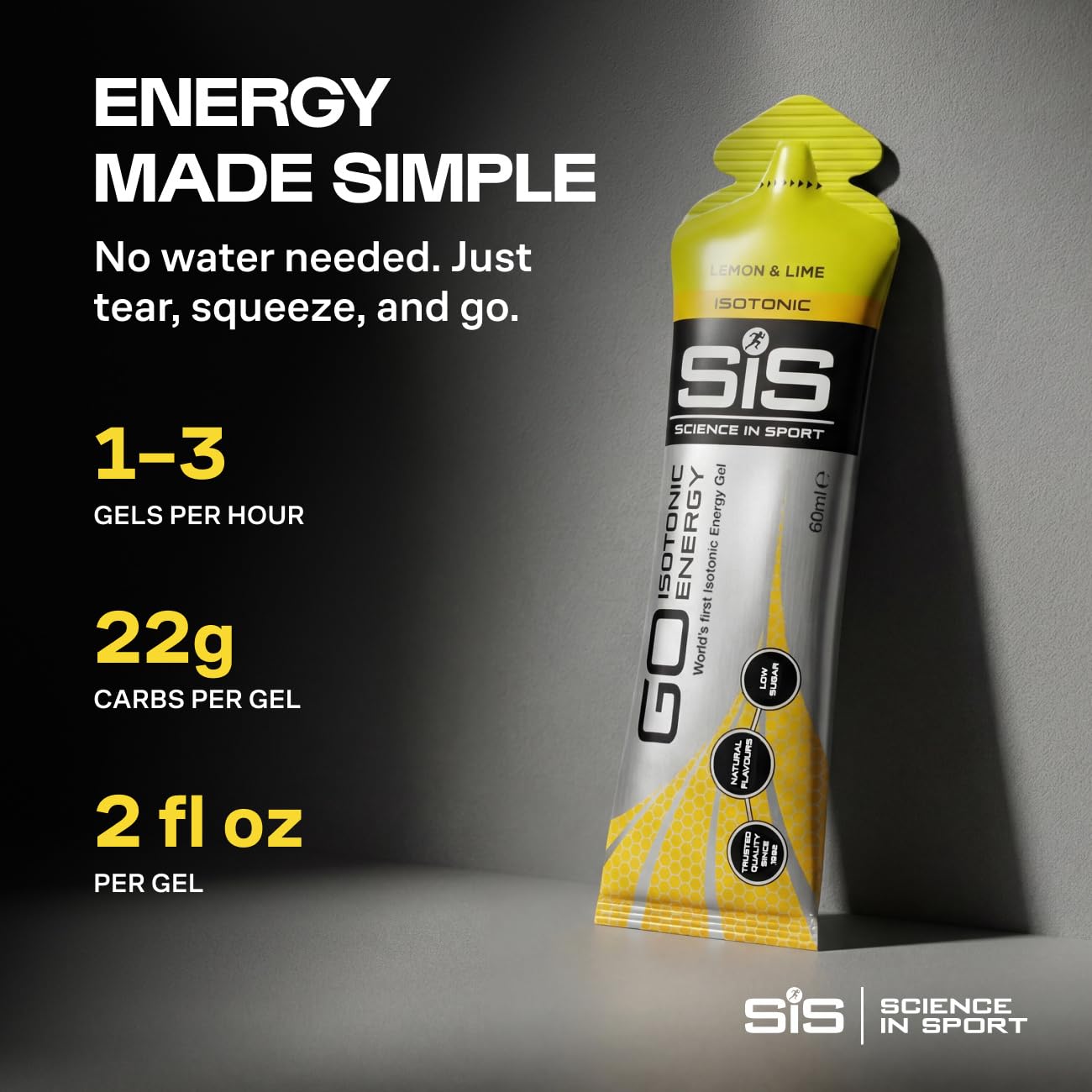Science in Sport gel tomado por corredor para mantener rendimiento en carrera
