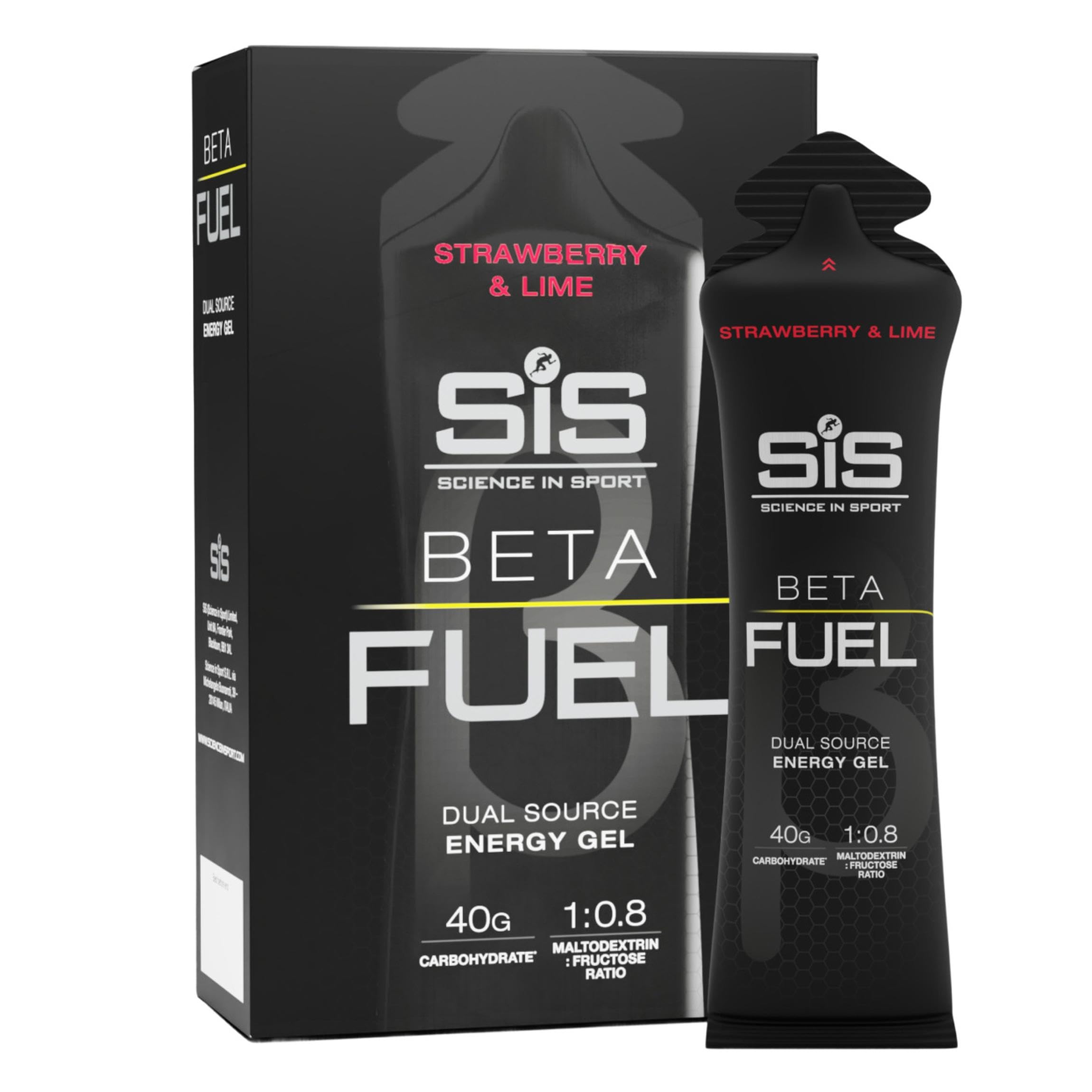Science in Sport gel frontal mostrando marca y sabor, fácil identificación