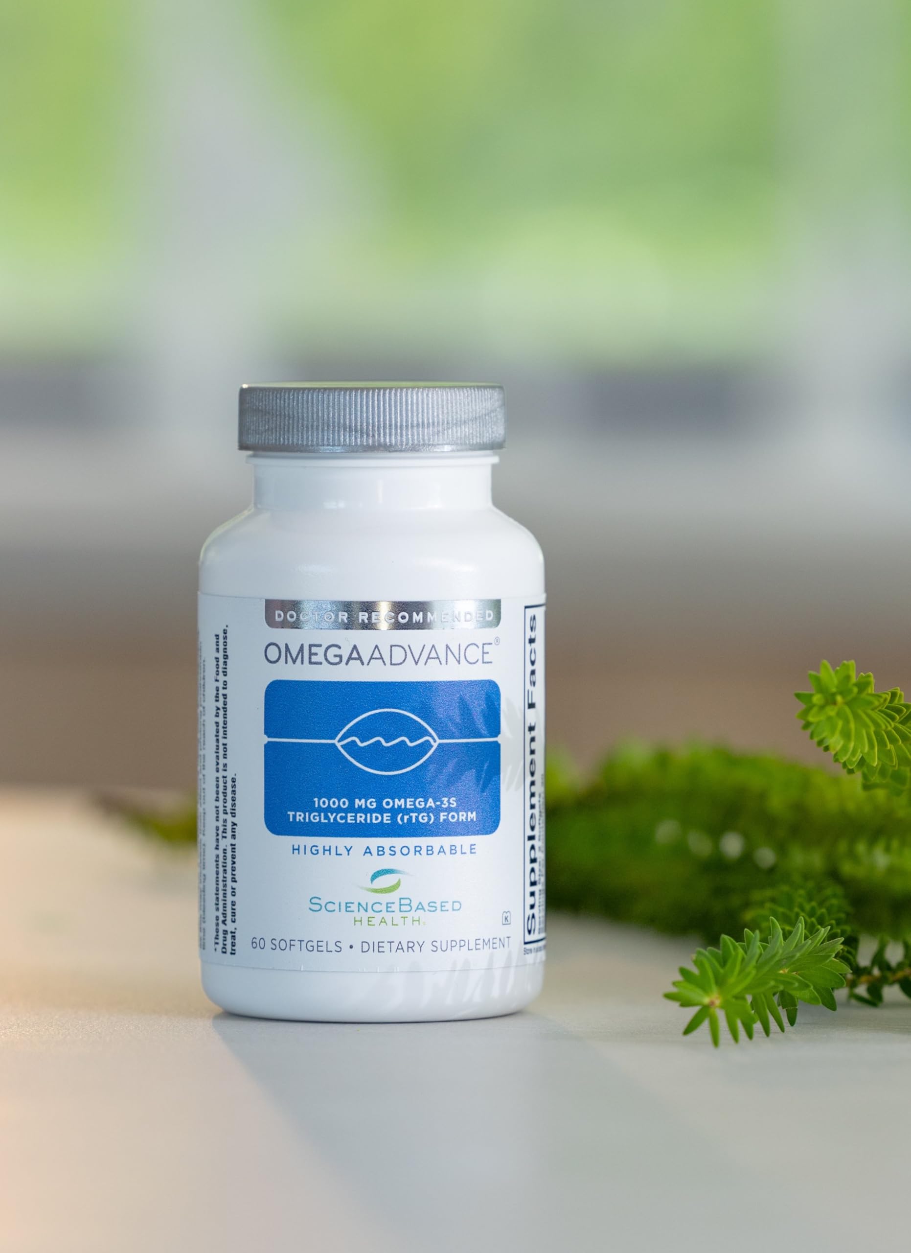 ScienceBased Health frasco en una cocina para uso diario y conveniencia