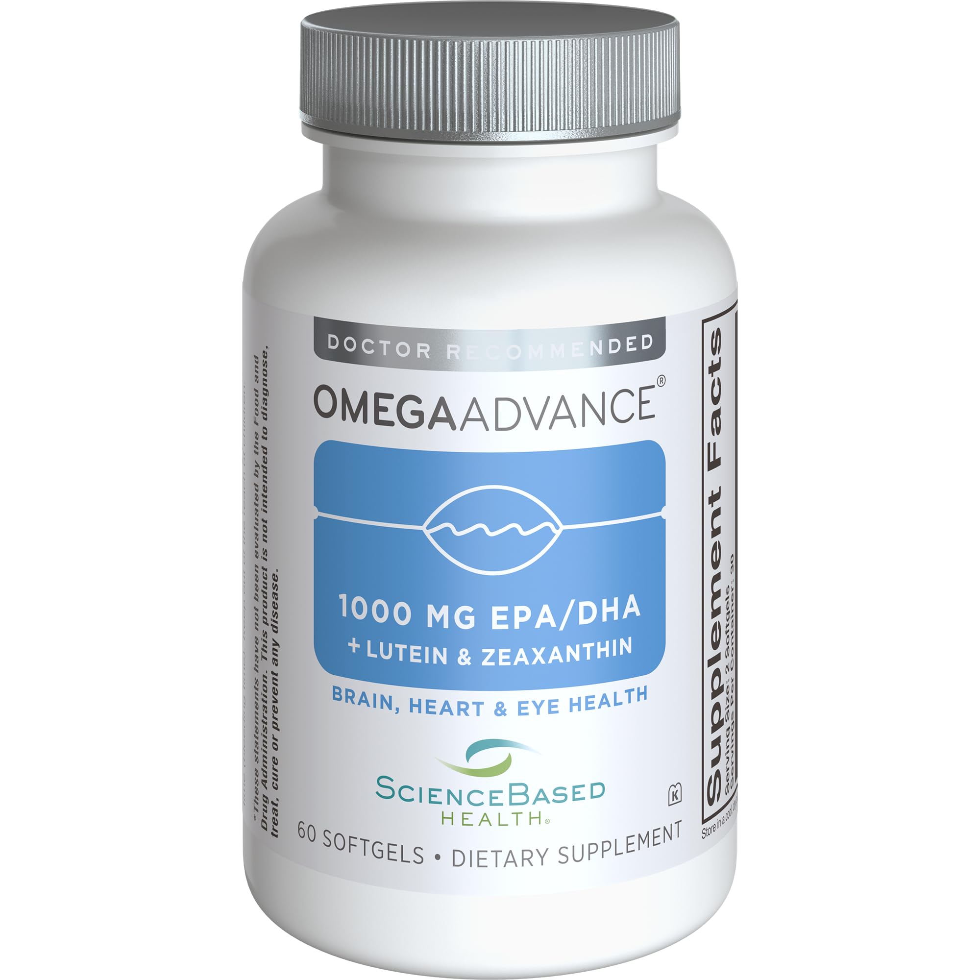 ScienceBased Health frasco frontal mostrando la etiqueta y beneficios