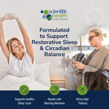 Scientific Health Solutions primer plano de cápsula vegana, fácil de tragar