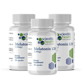 Scientific Health Solutions envase frontal mostrando cápsulas veganas y dosis clara, ideal para conveniencia nocturna