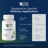 Scientific Health Solutions etiqueta nutricional con ingredientes y dosis visibles