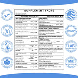 SciVital etiqueta lateral con lista de ingredientes y concentraciones