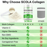 SCOLA etiqueta con lista de ingredientes y sin aditivos artificiales