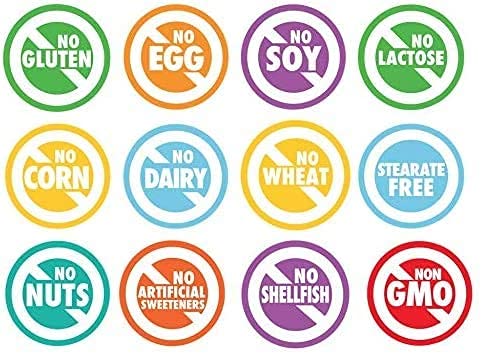 Ingredientes clave de HashiScript dispuestos y etiquetados por Script Essentials con beneficios antioxidantes