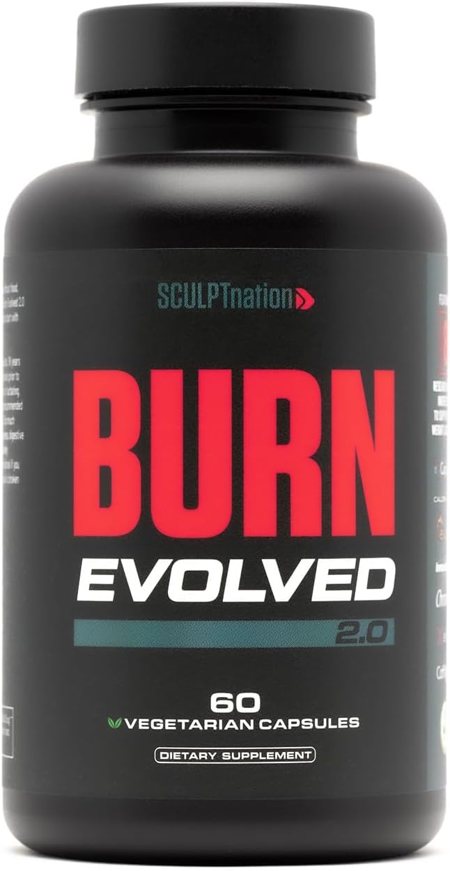 Sculpt Nation botella frontal mostrando diseño y beneficio de apoyo metabólico