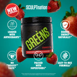 Sculpt Nation polvo en cuchara muestra textura fina y mezcla fácil