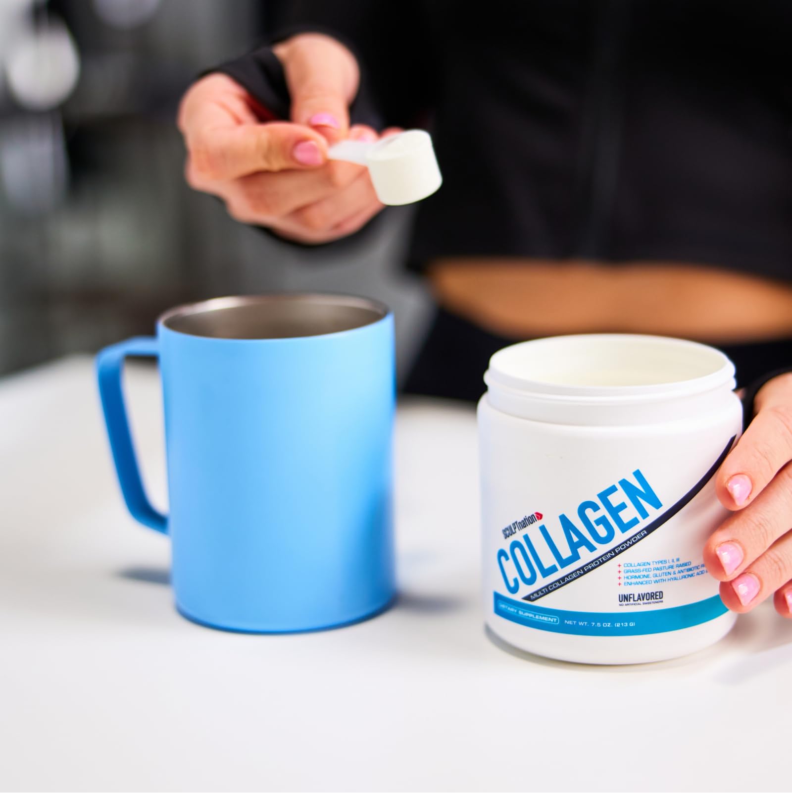 Sculpt Nation vaso con mezcla lista, beneficio de integración rápida