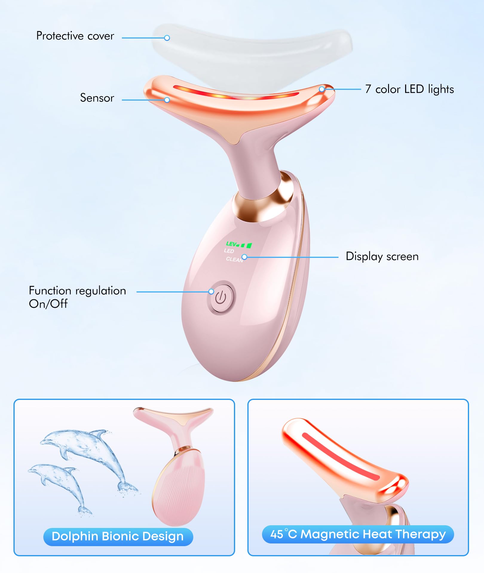 SDKWDH aplicación suave en el cuello para mejorar la textura